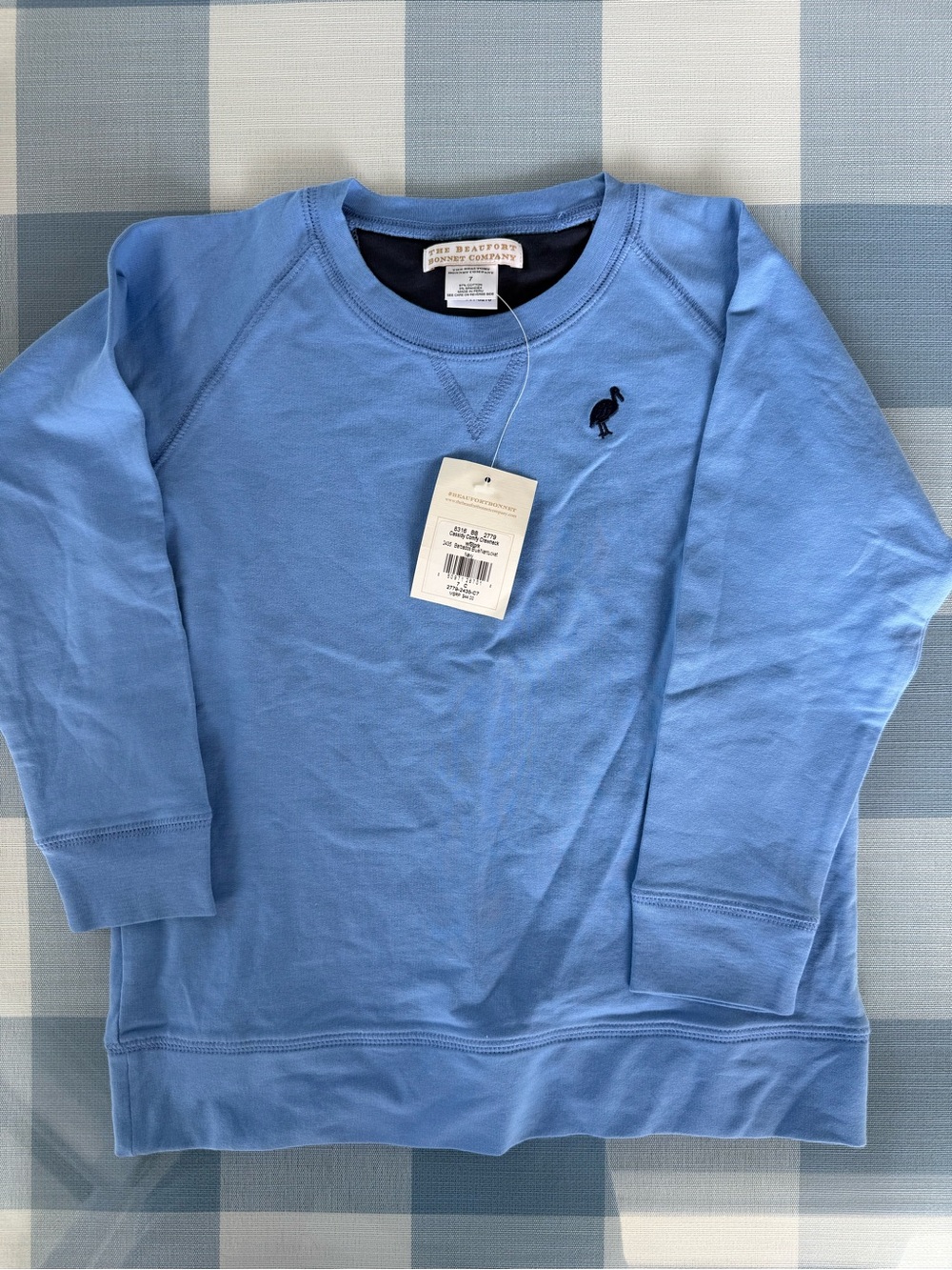 The Beaufort Bonnet Company Barbados Blue Cassidy Crewneck size 7